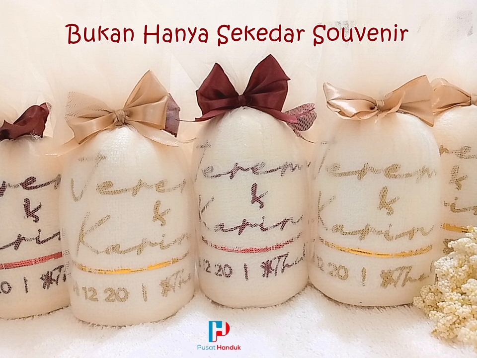 Souvenir handuk pernikahan, Souvenir handuk ulang tahun, Souvenir Handuk cantik